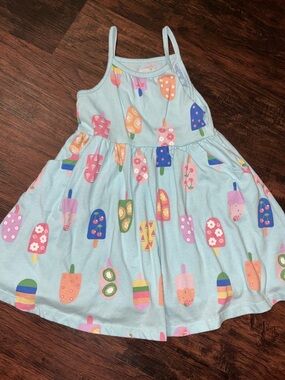Blue summer ice cream dress 5t with pockets